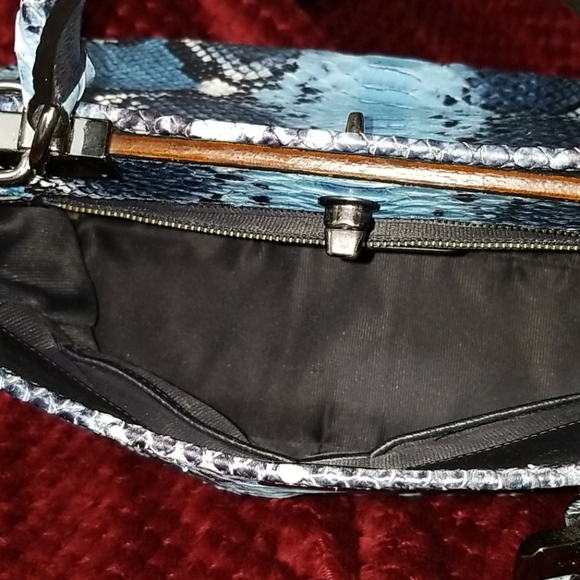 NWT Coach multidark denim embossed python gramercy - Picture 9 of 16